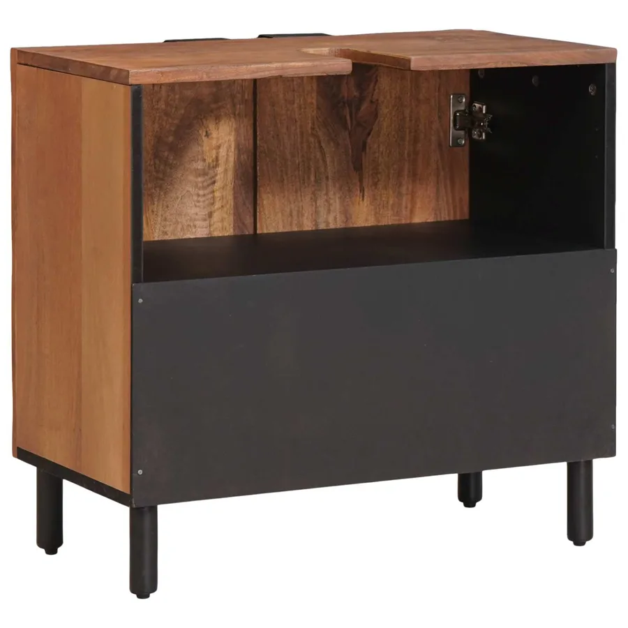 Meuble sous Lavabo de Salle de Bain Marron 62 x 33 x 58 cm - 5