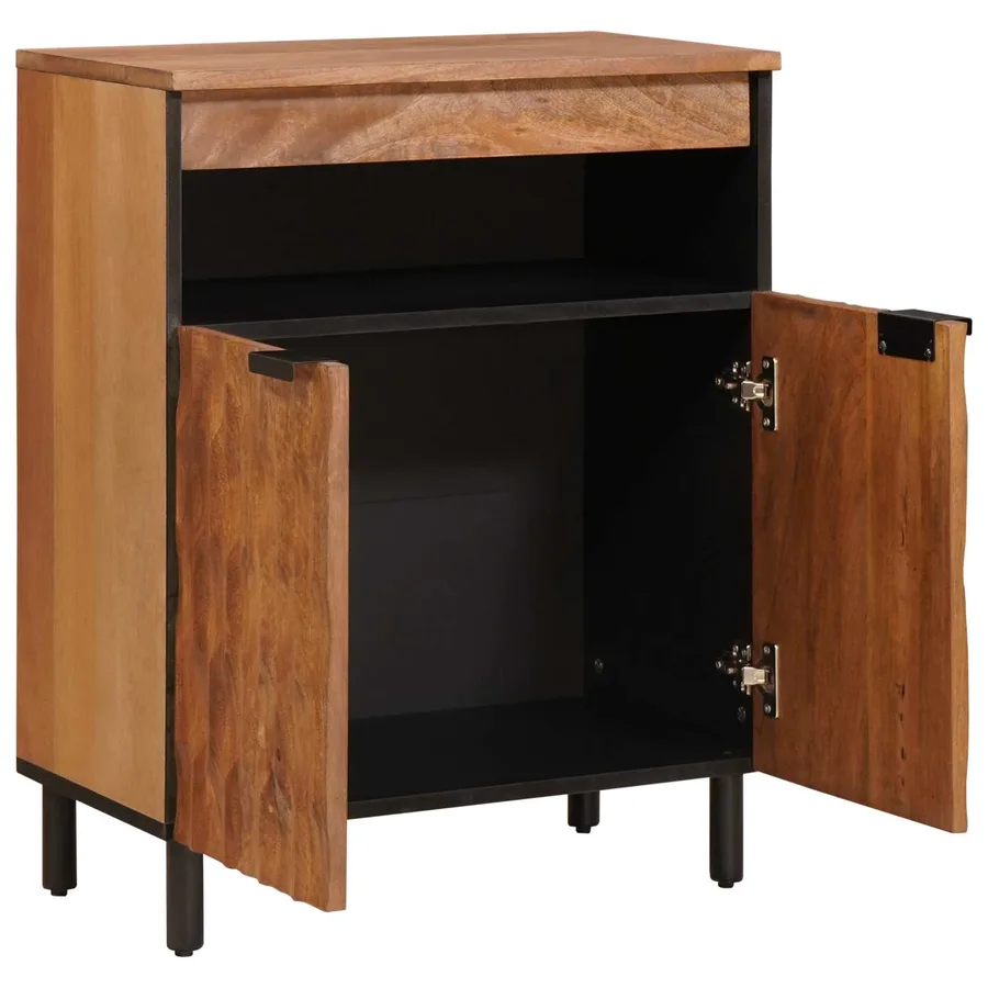 Buffet avec stockage Finition Acacia Brun 60 x 33 x 75 cm - 2