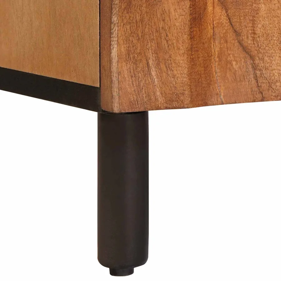 Buffet avec stockage Finition Acacia Brun 60 x 33 x 75 cm - 8