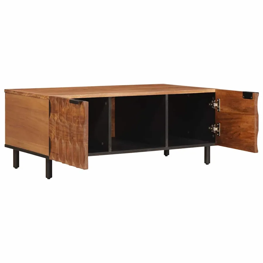 Table basse Marron 100 x 54 x 40 cm Bois de mangue massif - 2