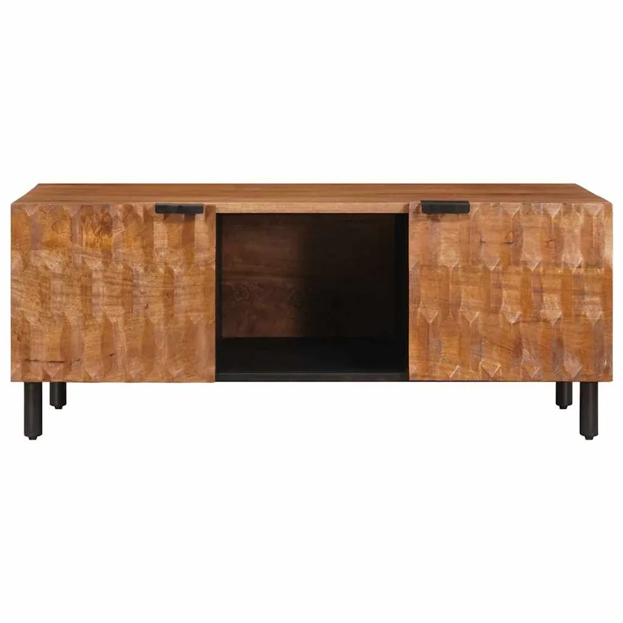 Table basse Marron 100 x 54 x 40 cm Bois de mangue massif - 3