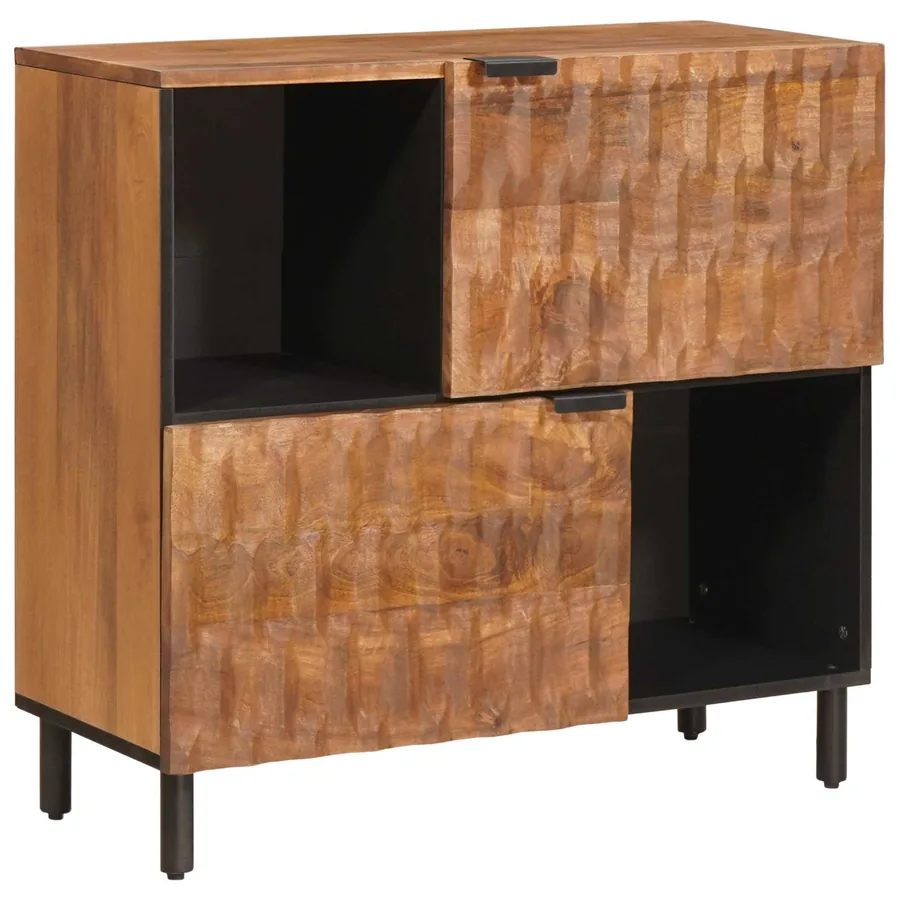 Buffet avec stockage Finition Acacia Brun 80 x 33 x 75 cm