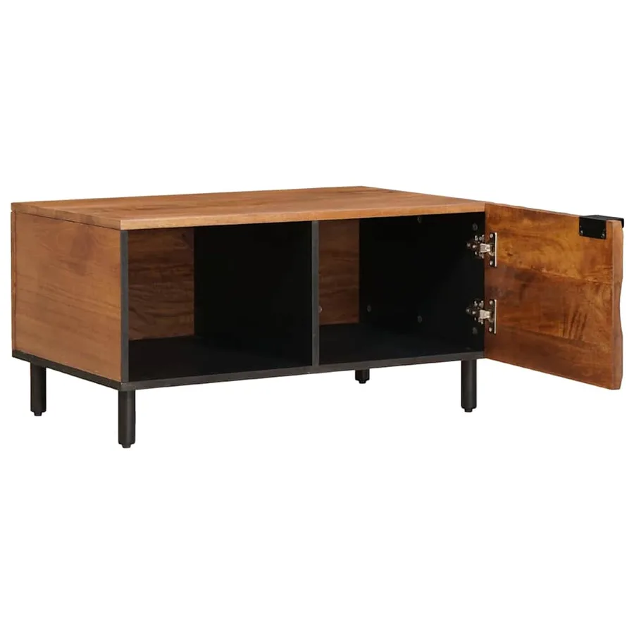 Table basse Marron 80 x 50 x 40 cm Bois de mangue massif - 2
