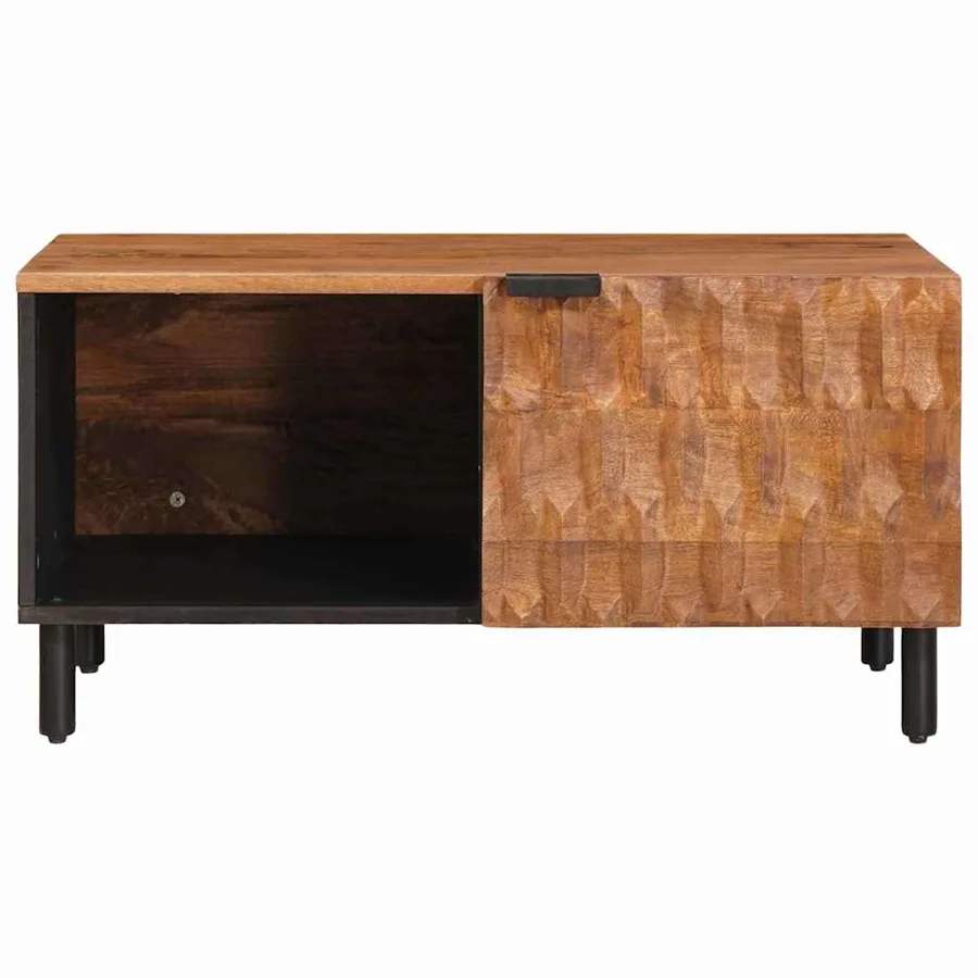Table basse Marron 80 x 50 x 40 cm Bois de mangue massif - 3
