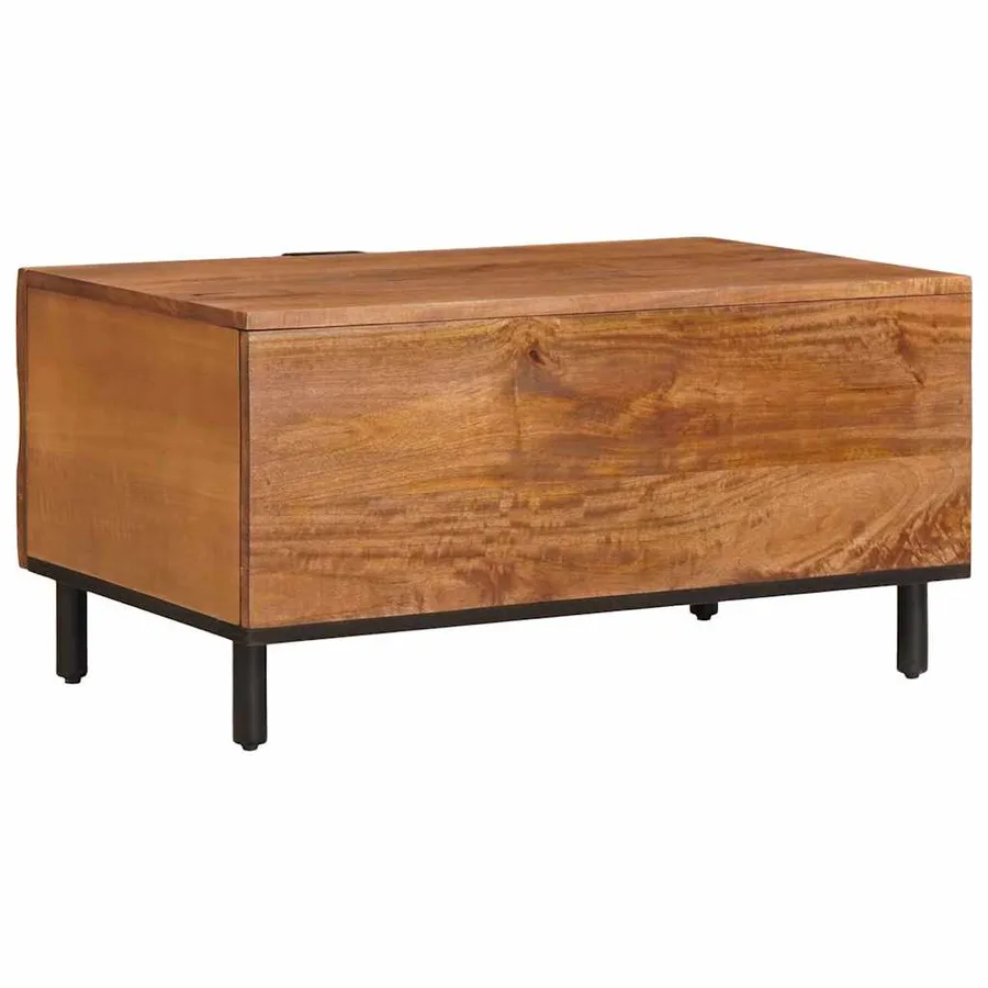 Table basse Marron 80 x 50 x 40 cm Bois de mangue massif - 5