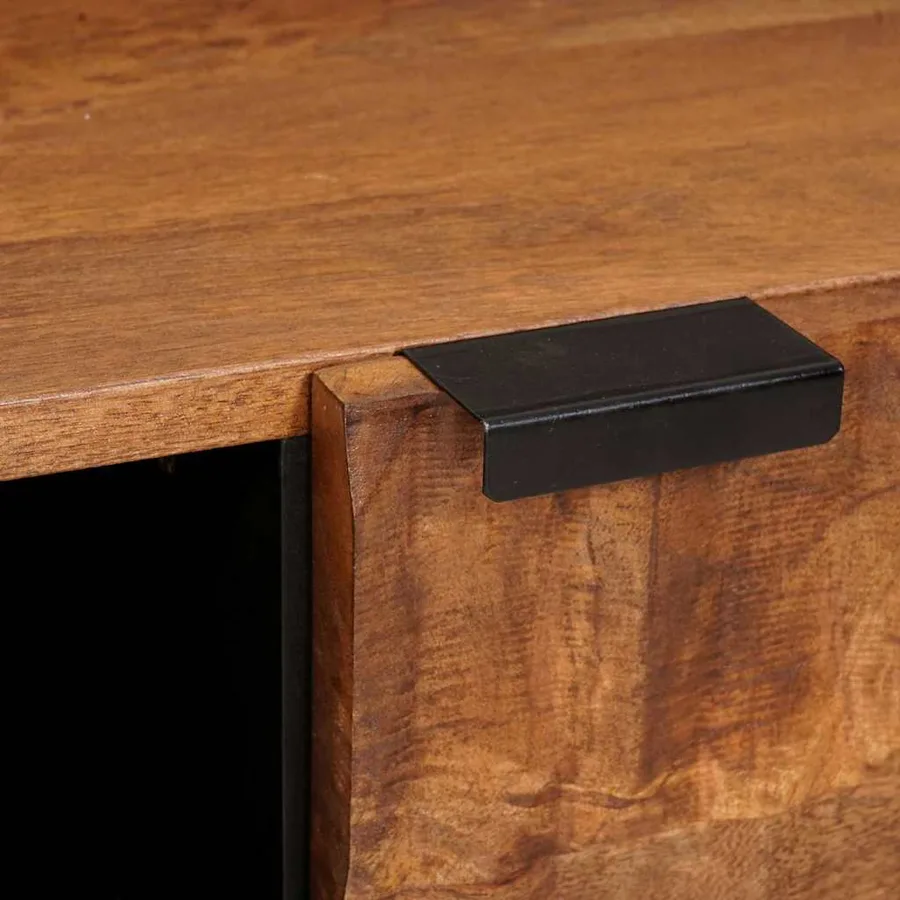 Table basse Marron 80 x 50 x 40 cm Bois de mangue massif - 7