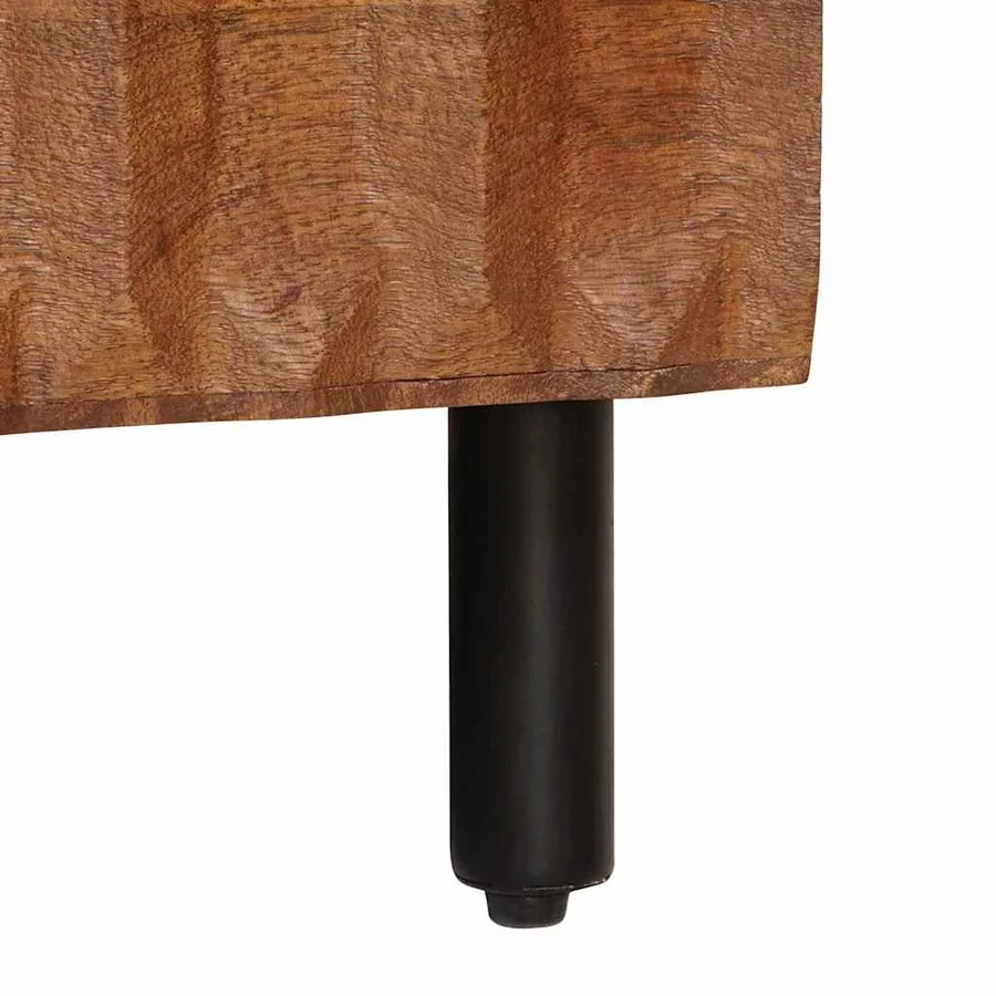 Table basse Marron 80 x 50 x 40 cm Bois de mangue massif - 8