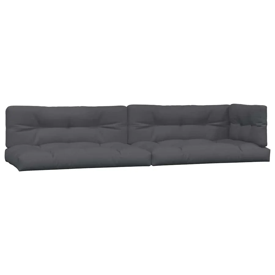 Coussins de palette lot de 5 anthracite tissu - 2
