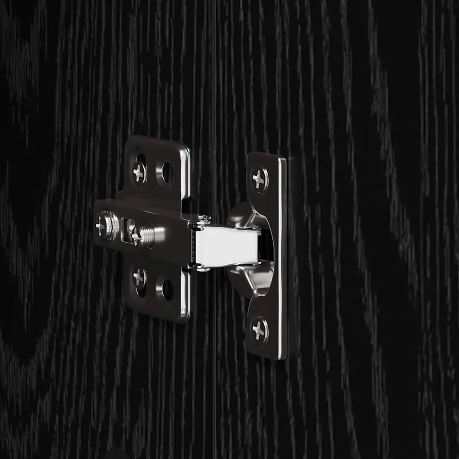 Meuble TV mural Chêne noir 100 x 35 x 41 cm Bois d'ingénierie - 12