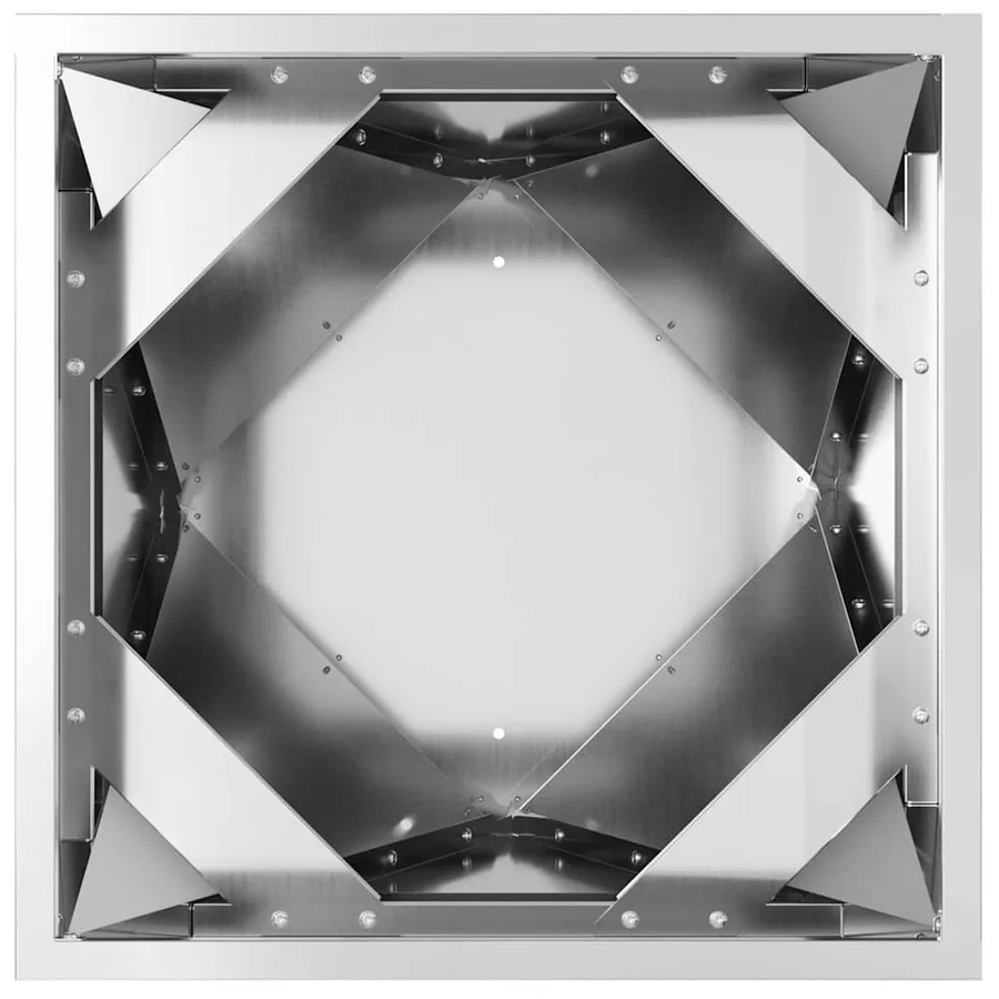 Jardinière 2 pc Argent 30 x 30 x 75 cm Acier galvanisé - 7