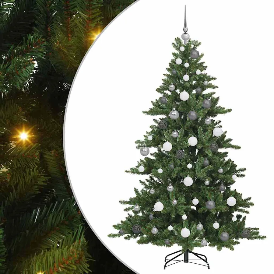 Sapin de Noël Artificiel à Branches Articulées Vert 180 cm - 2