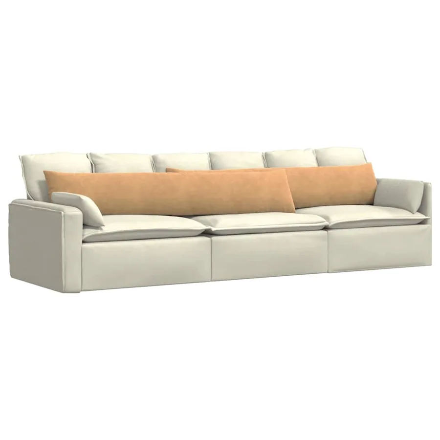 Coussins de canapé 2 pcs Marron 200 x 40 cm - 3