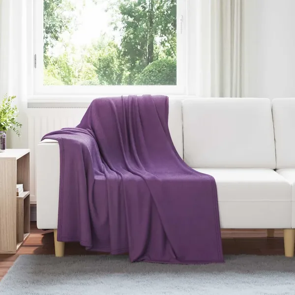 Couvertures à jeter 6 pcs Violet 170 x 130 cm Toison