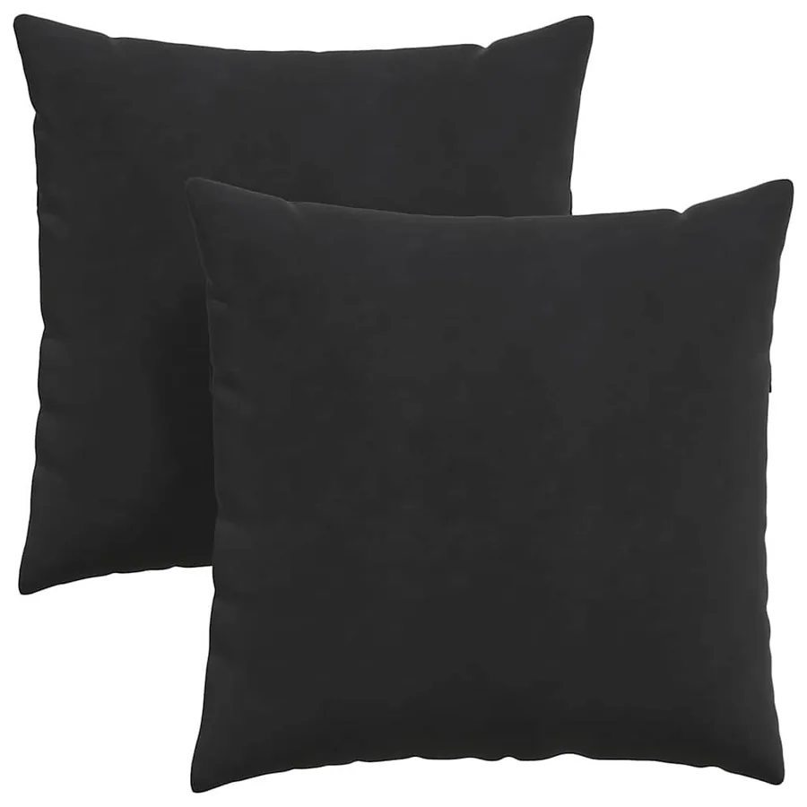 Coussins de canapé 2 pcs Noir 60 x 60 cm - 2