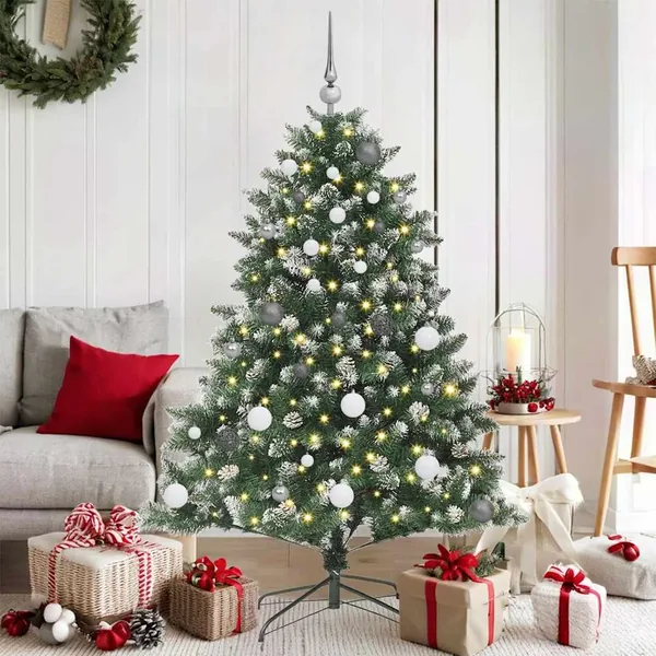 Sapin de Noël artificiel Vert 150 cm PVC, plastique et acier