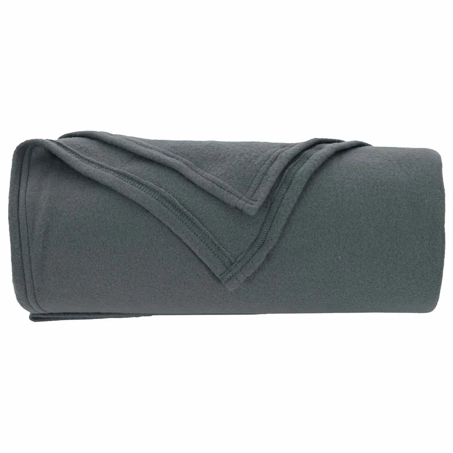 Couvertures à jeter 6 pcs Gris foncé 270 x 240 cm Toison - 5