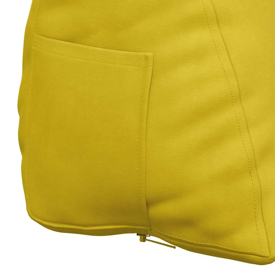 Coussin de Dos Jaune 45 x 20 x 35 cm Tissu en velours côtelé - 9