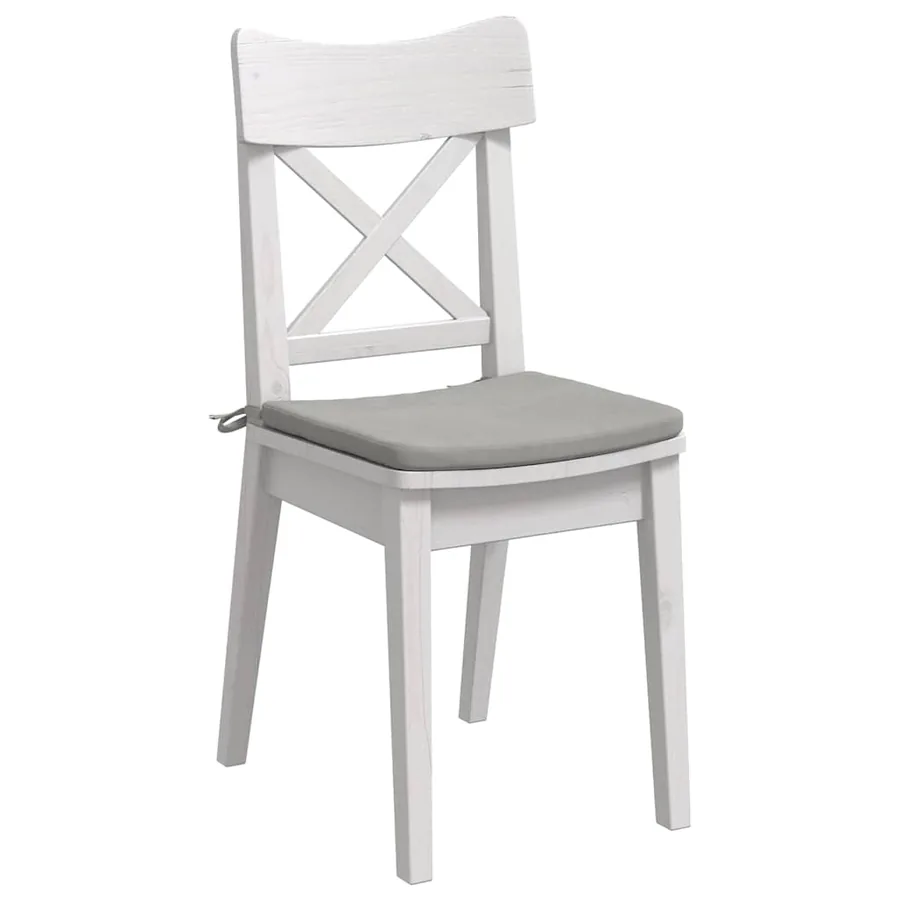 Coussins de siège 4 pcs Gris clair 40 x 40 x 3 cm - 3