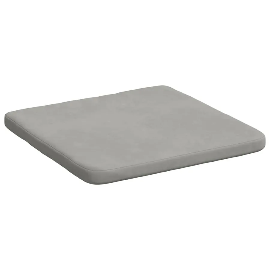 Coussins de siège 4 pcs Gris clair 40 x 40 x 3 cm - 5