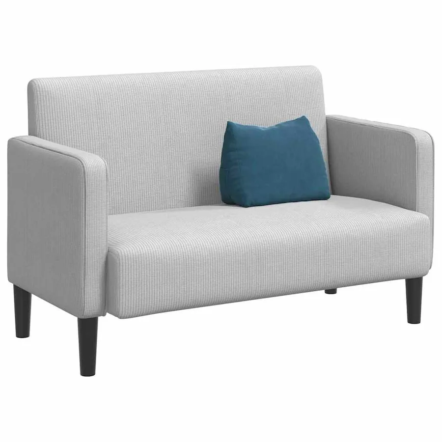 Coussin de Dos Bleu 45 x 20 x 35 cm Tissu en velours côtelé - 3