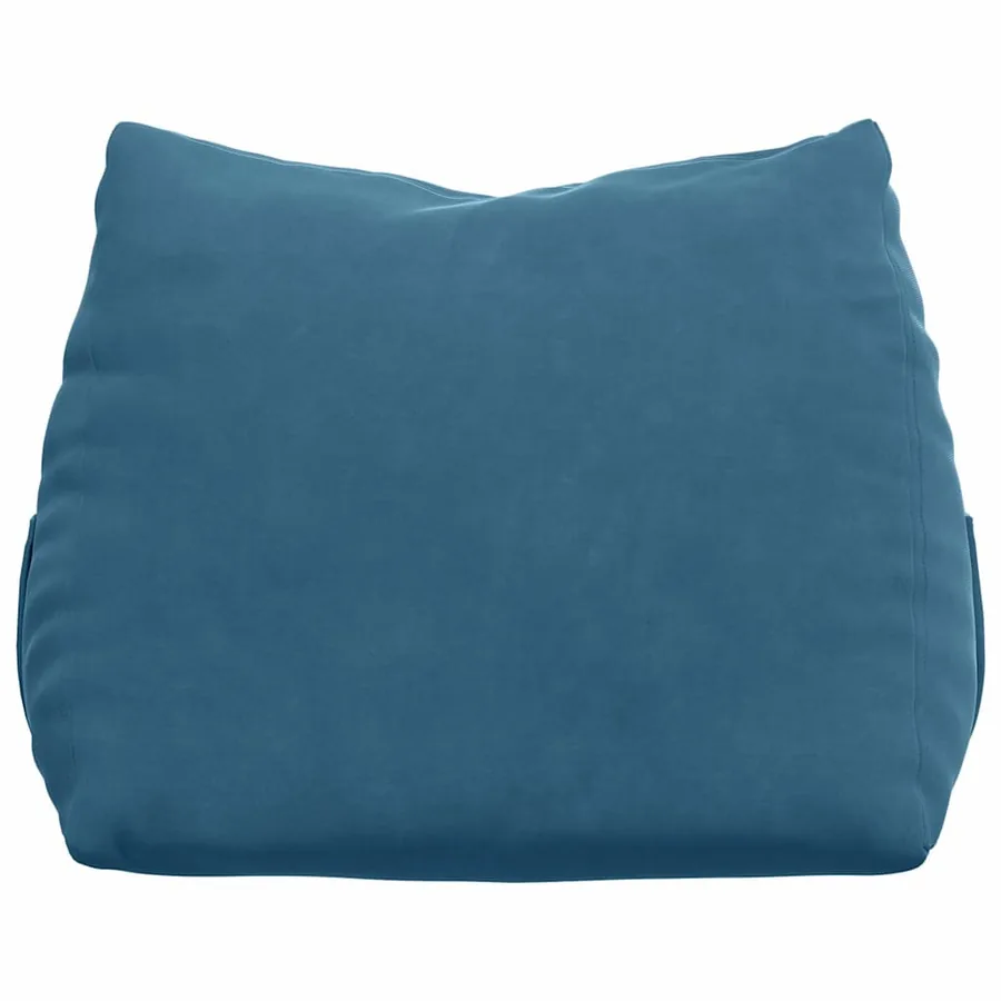 Coussin de Dos Bleu 45 x 20 x 35 cm Tissu en velours côtelé - 6