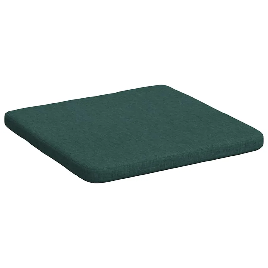 Coussins de siège 4 pcs Vert foncé 40 x 40 x 3 cm tissu - 5