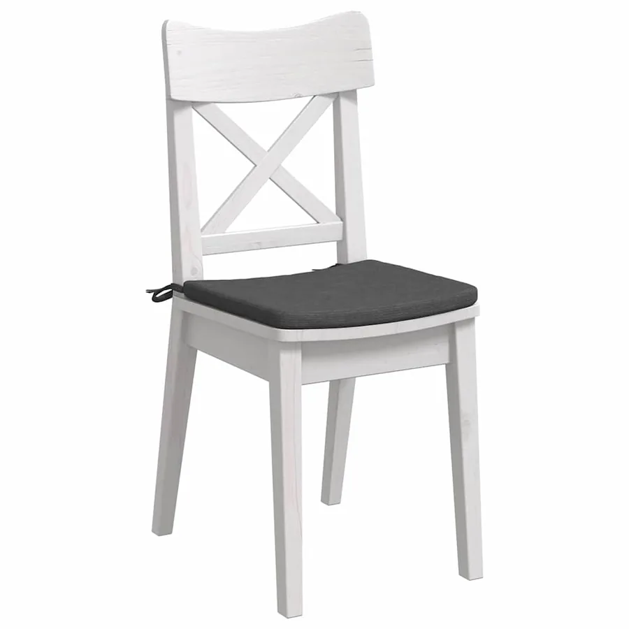 Coussins de siège 4 pcs Gris foncé 40 x 40 x 3 cm - 3