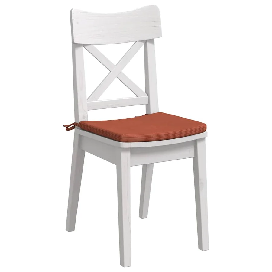 Coussins de siège 4 pcs Rouge orange 40 x 40 x 3 cm - 3