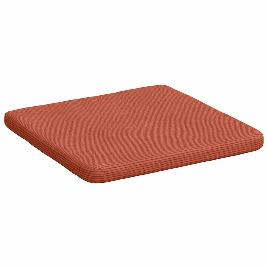 Coussins de siège 4 pcs Rouge orange 40 x 40 x 3 cm - 5