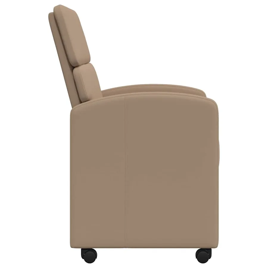 Chaises de Salle à Manger avec Roues 2 pcs Cappuccino - 5