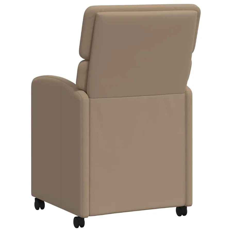 Chaises de Salle à Manger avec Roues 2 pcs Cappuccino - 6