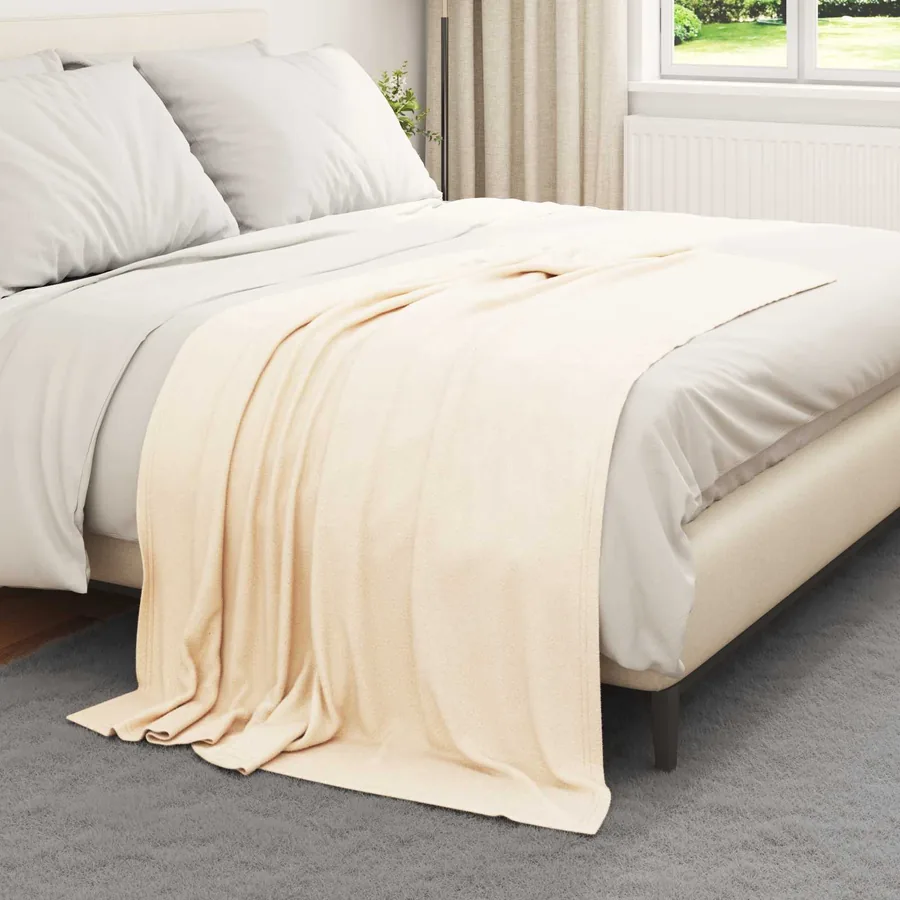 Couvertures à jeter 24 pcs Crème 170 x 130 cm Toison - 3