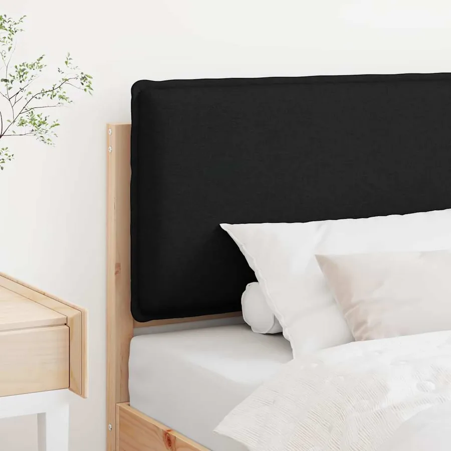 Tête de lit capitonnée Naturel et Noir 75 cm Pin massif - 3