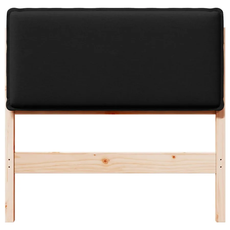 Tête de lit capitonnée Naturel et Noir 75 cm Pin massif - 4