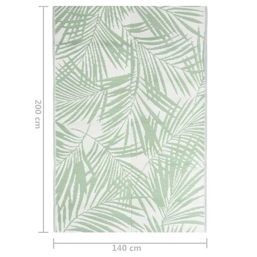 Outdoor rug ARAKIL Green 140x200 cm PP - 7