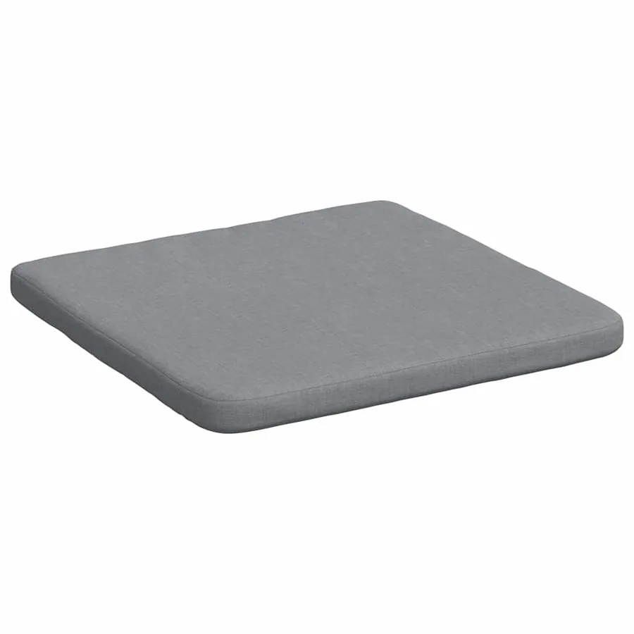 Coussins de siège 4 pcs Gris clair 40 x 40 x 3 cm tissu - 5