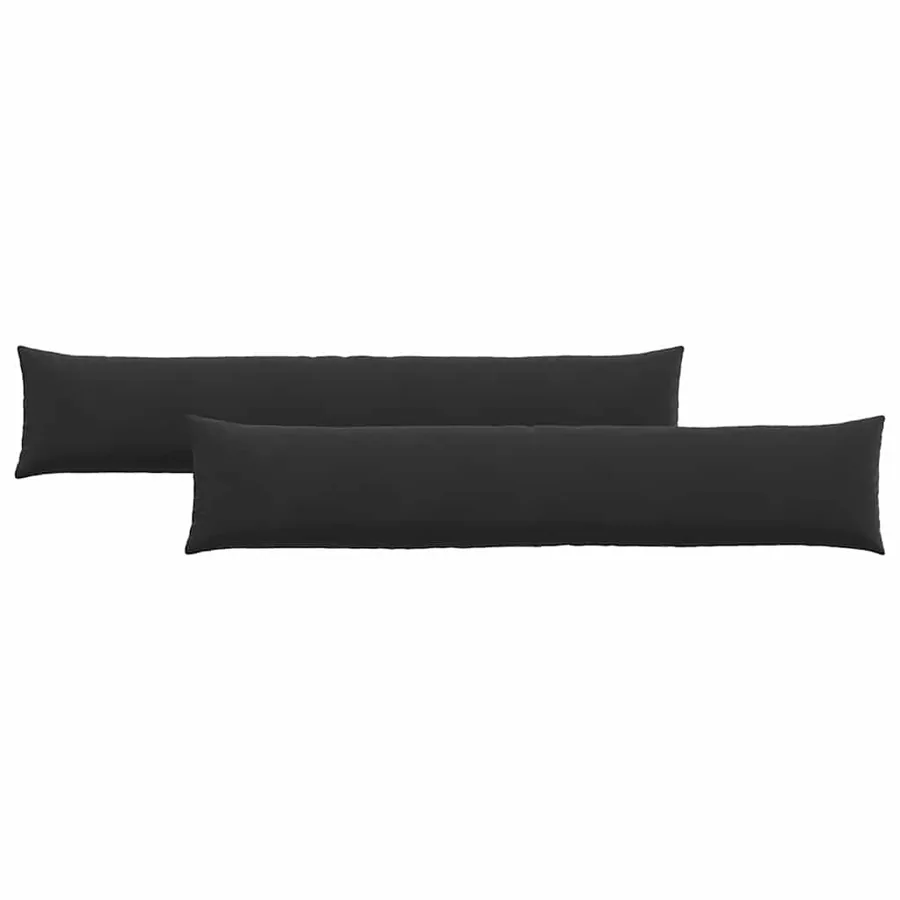 Coussins de canapé 2 pcs Noir 200 x 40 cm - 2