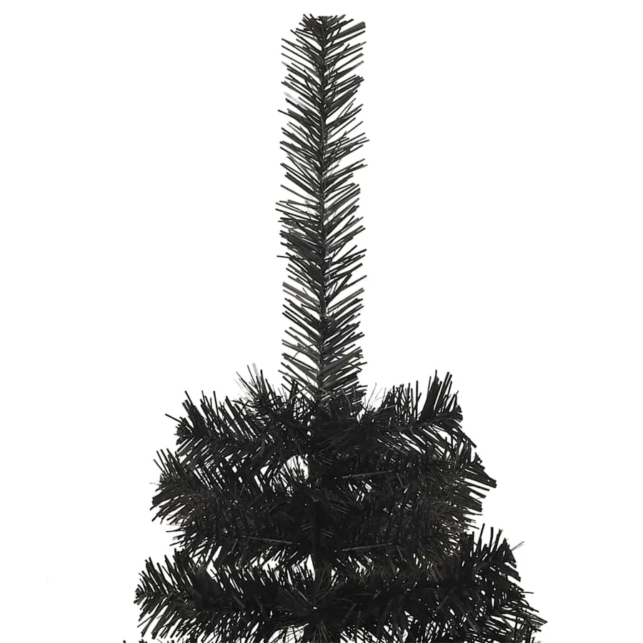 Sapin de Noël avec 300 LED avec support Noir 180 cm PVC - 5
