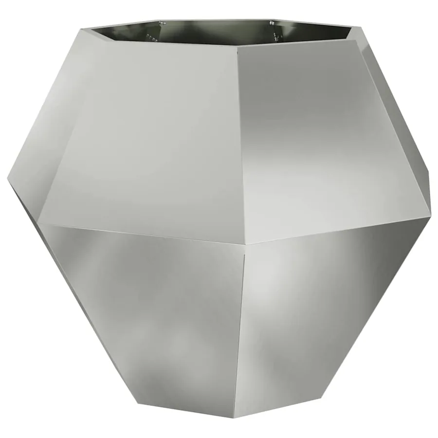 Jardinière 2 pc Argent 100 x 100 x 80 cm Acier galvanisé - 5