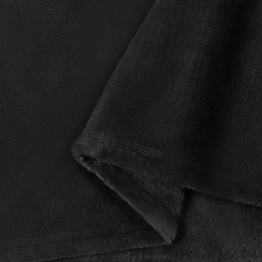Couvertures à jeter 6 pcs Noir 240 x 270 cm Toison - 7