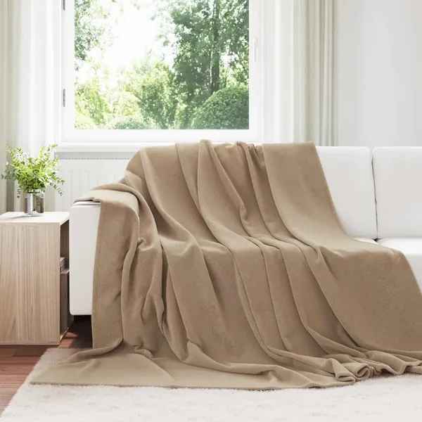 Jeté Camel 220 x 240 cm Toison