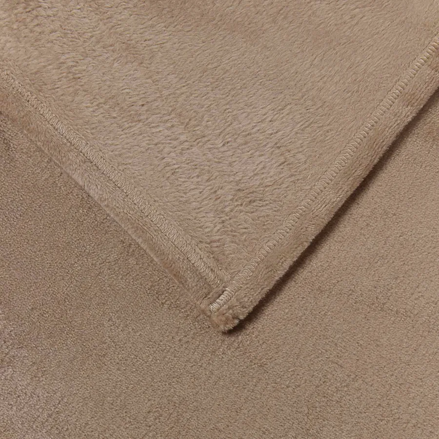 Jeté Camel 220 x 240 cm Toison - 5