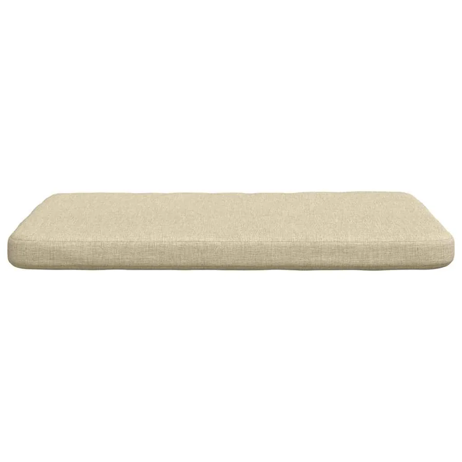 Coussins de siège 4 pcs Crème 40 x 40 x 3 cm tissu - 6