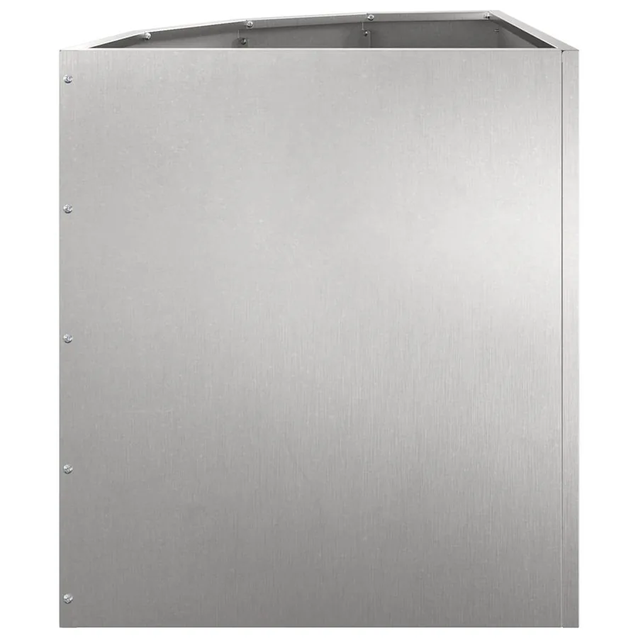 Jardinière d'Angle Argent 45 x 45 x 50 cm Acier inoxydable - 6