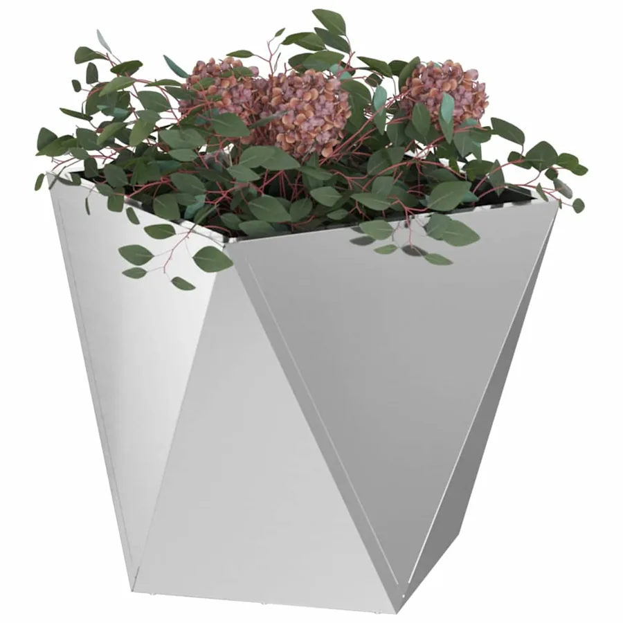 Jardinière Argent 50 x 50 x 50 cm Acier galvanisé - 3