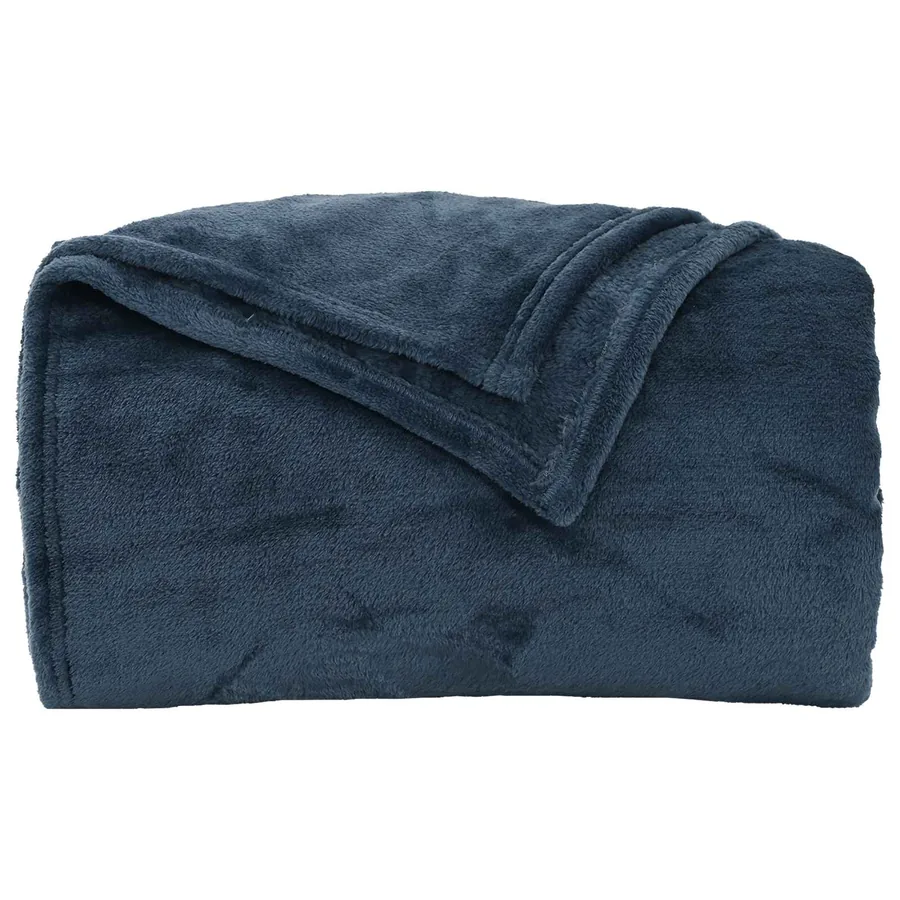 Couvertures à jeter 6 pcs Bleu marine 150 x 200 cm Toison - 5