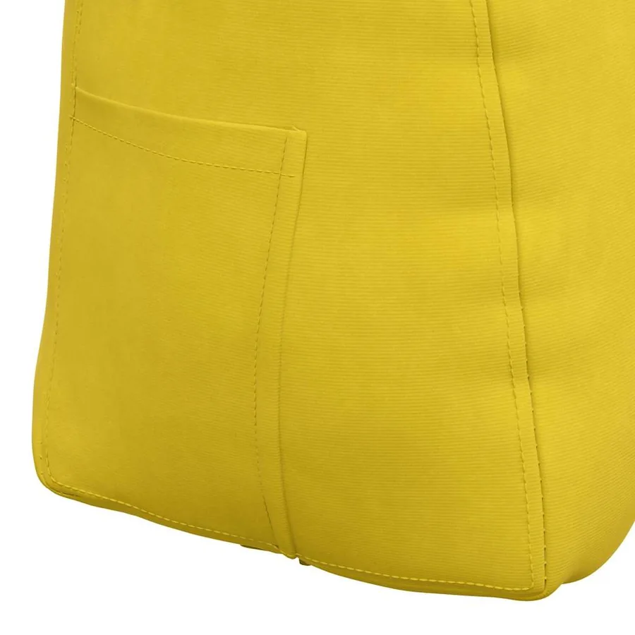 Coussin de Dos Jaune 80 x 24 x 50 cm Velours - 9