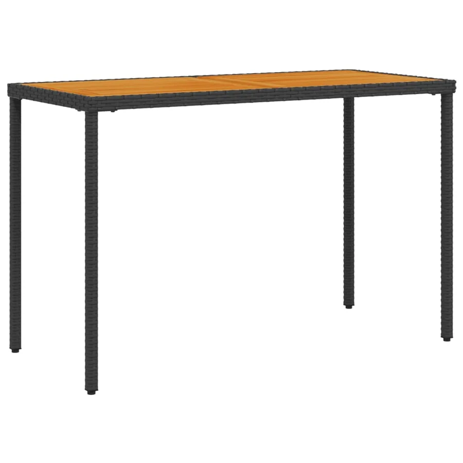 Ensemble à manger de jardin coussins 5pcs Noir Résine tressée - 8