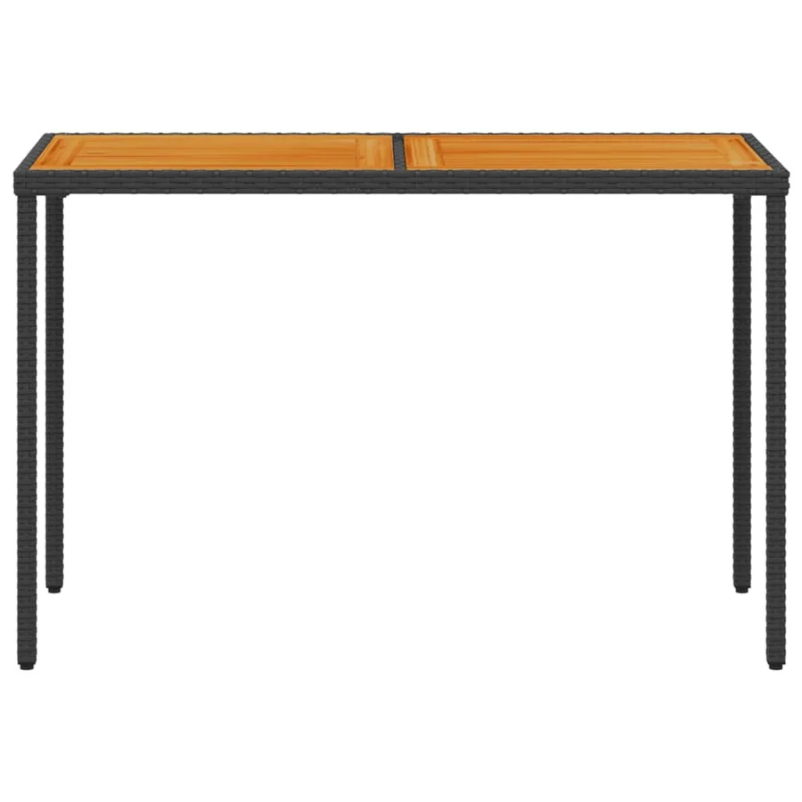 Ensemble à manger de jardin coussins 5pcs Noir Résine tressée - 9