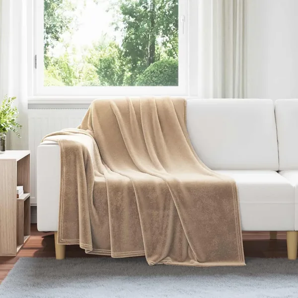 Couvertures à jeter 6 pcs Camel 150 x 200 cm Toison